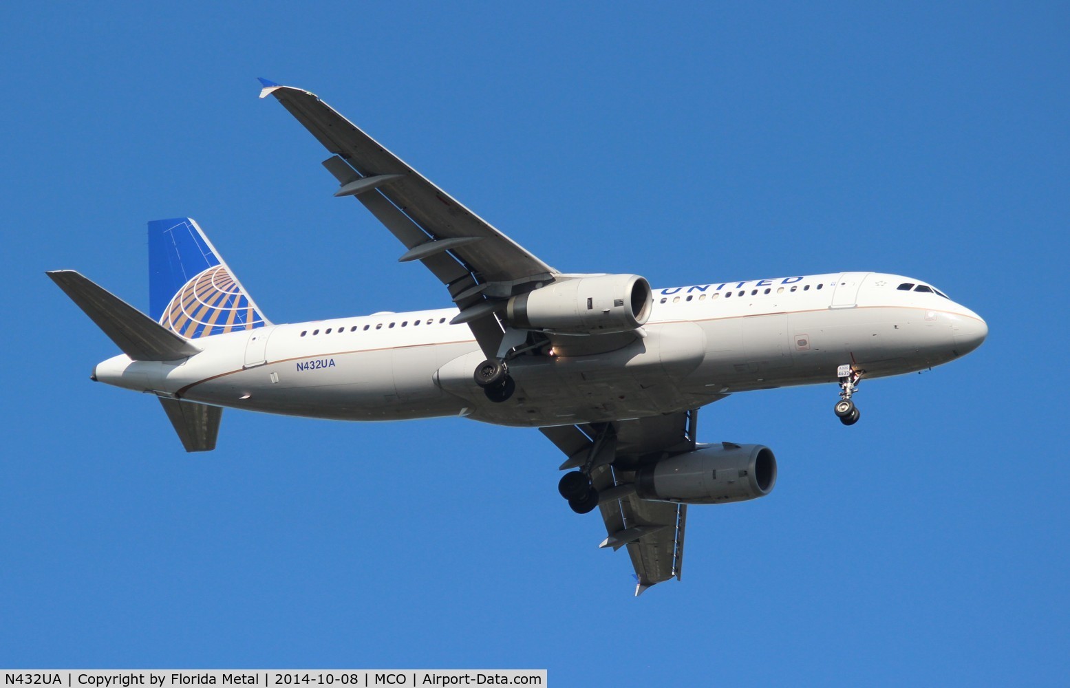 N432UA, 1996 Airbus A320-232 C/N 587, United A320