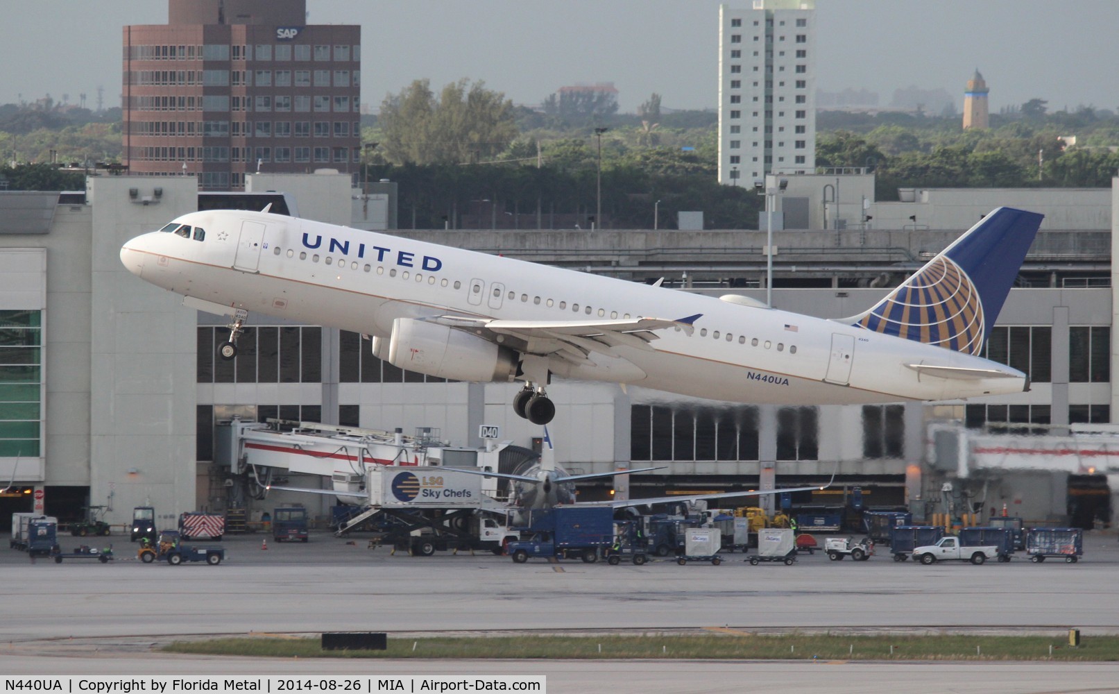 N440UA, 1997 Airbus A320-232 C/N 702, United A320