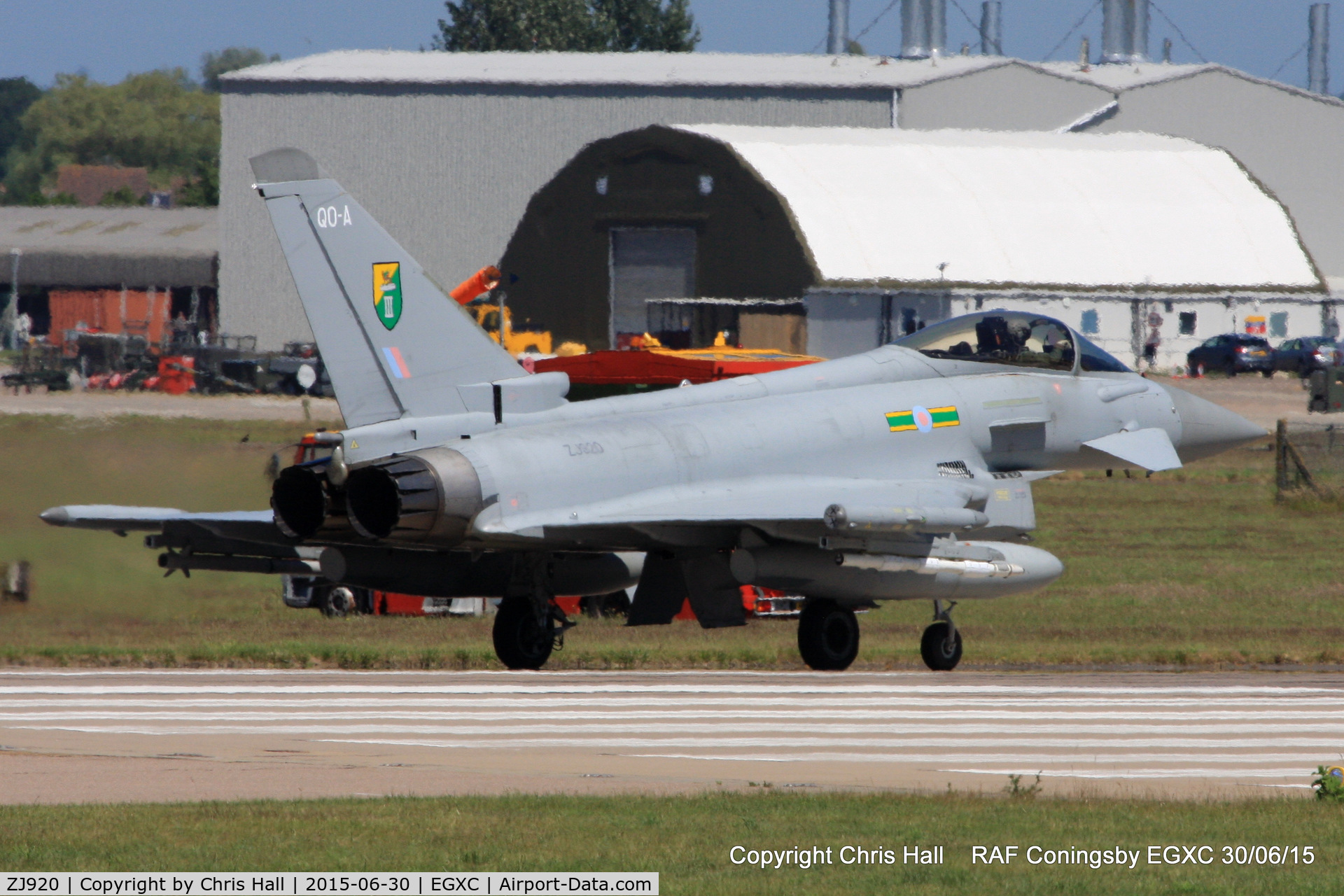 ZJ920, 2005 Eurofighter EF-2000 Typhoon FGR4 C/N 0067/BS011, RAF 3 Sqn