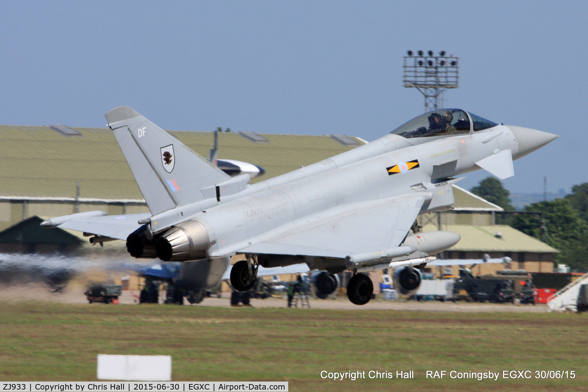 ZJ933, 2006 Eurofighter EF-2000 Typhoon FGR4 C/N 0108/BS024, RAF 11(F) Sqn