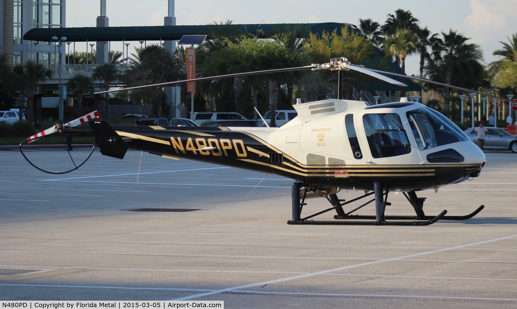 N480PD, 2013 Enstrom 480B C/N 5157, Enstrom 480B at Heliexpo Orlando 2015