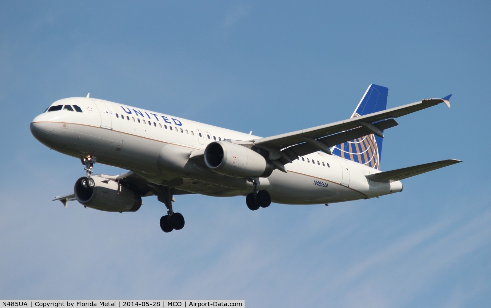 N485UA, 2001 Airbus A320-232 C/N 1617, United