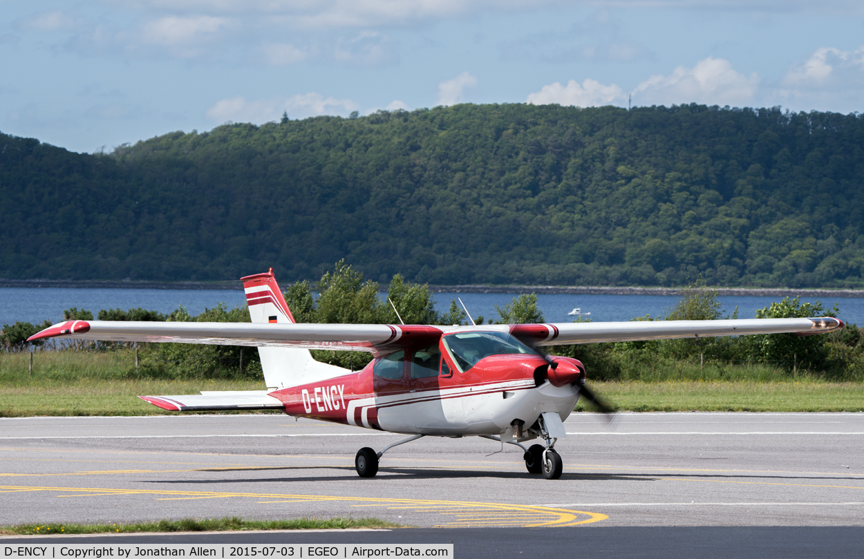 D-ENCY, 1972 Cessna 177RG Cardinal Cardinal C/N 177RG0069, Arriving at Oban Airport (North Connel).
