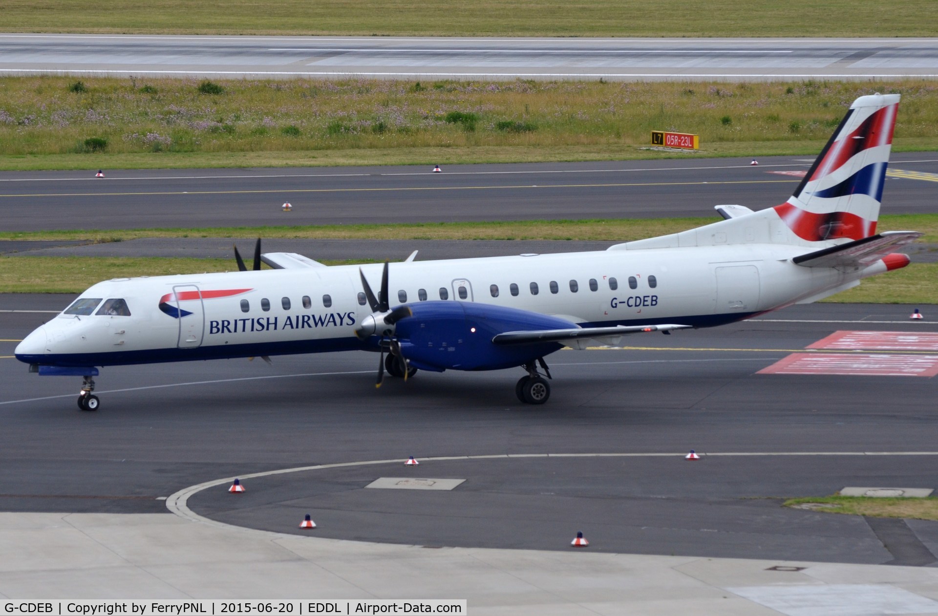 G-CDEB, 1996 Saab 2000 C/N 2000-036, BA Saab 2000 operated by Eastern Airways