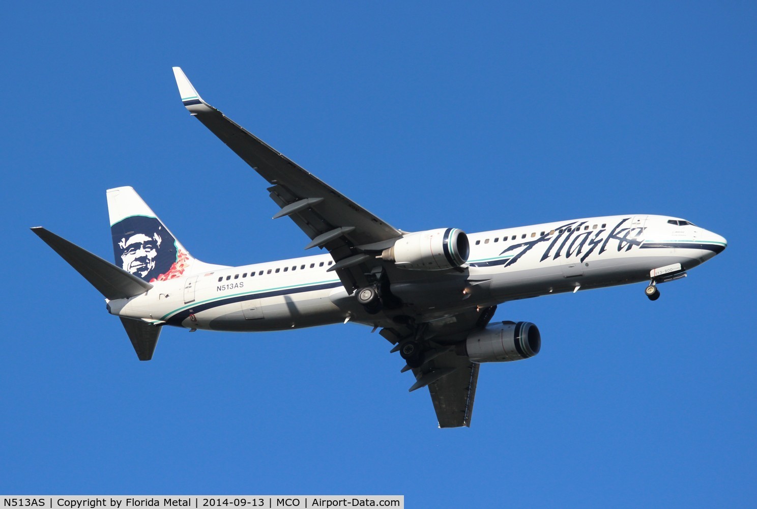 N513AS, 2008 Boeing 737-890 C/N 35192, Alaska Air