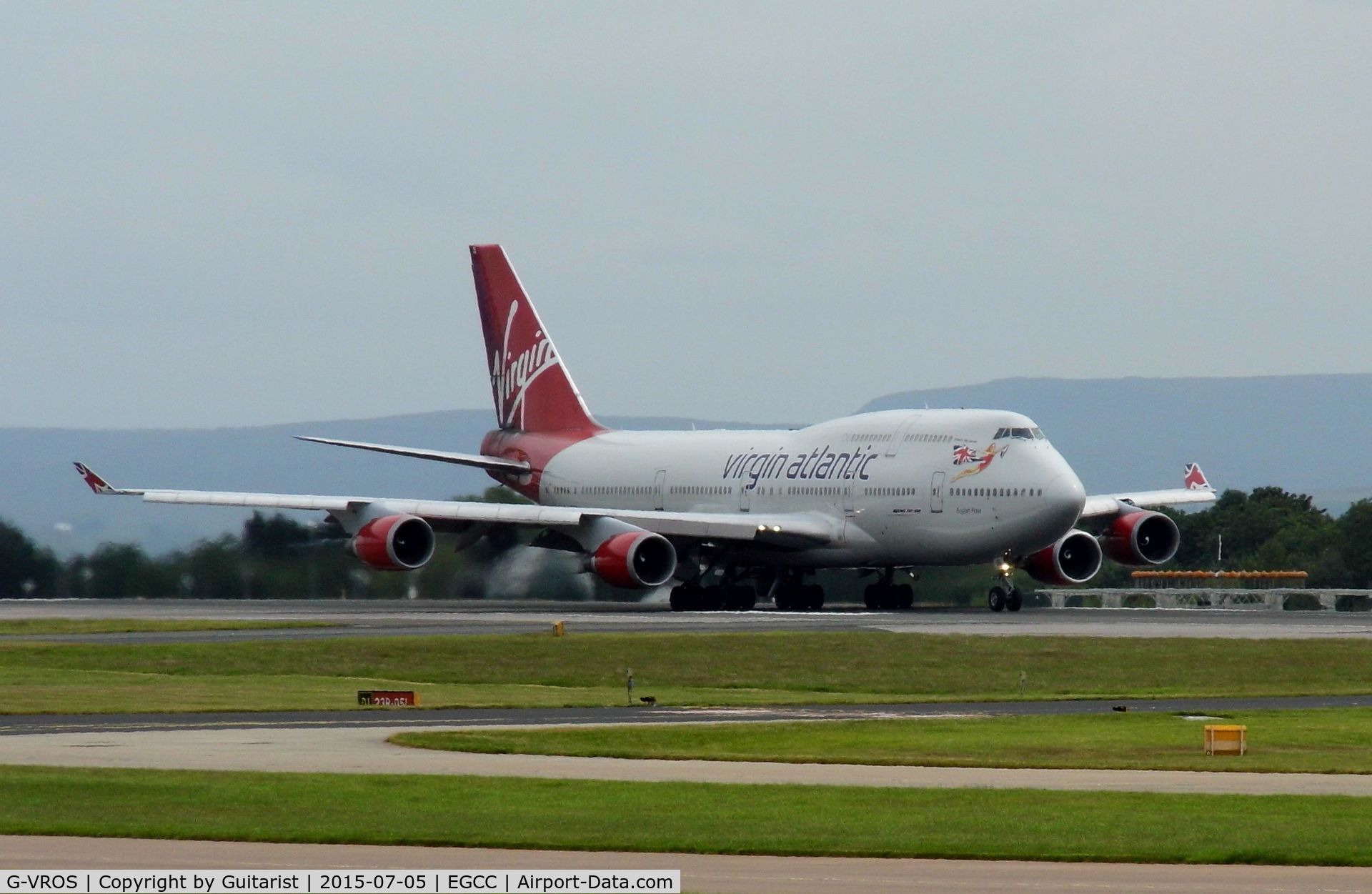 G-VROS, 2001 Boeing 747-443 C/N 30885, At Manchester