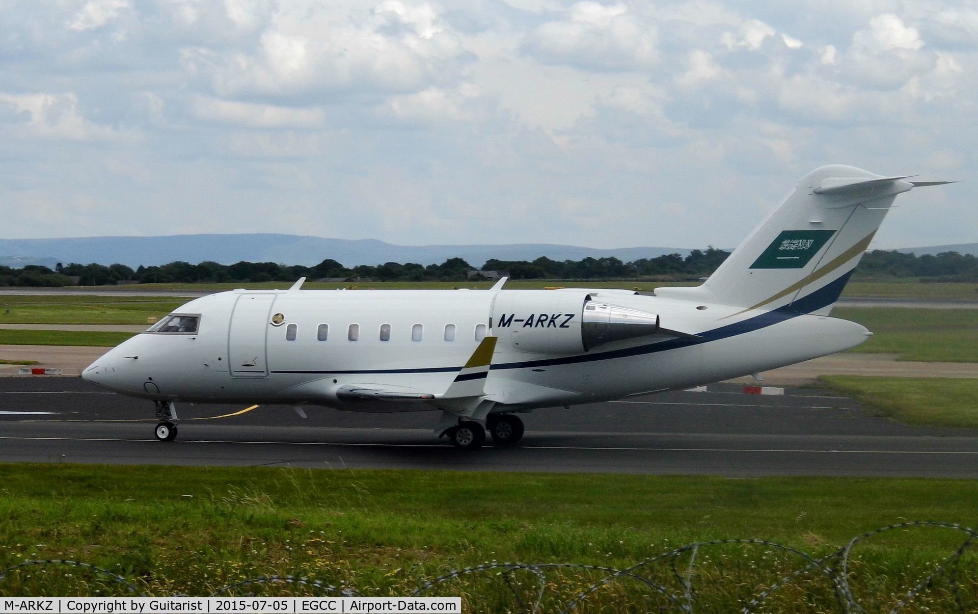 M-ARKZ, 2011 Bombardier Challenger 605 (CL-600-2B16) C/N 5879, At Manchester