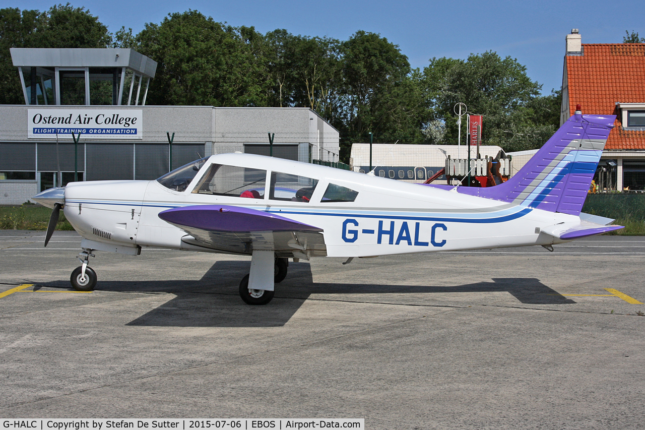 G-HALC, 1973 Piper PA-28R-200 Cherokee Arrow C/N 28R-7335042, Parked on apron 3.