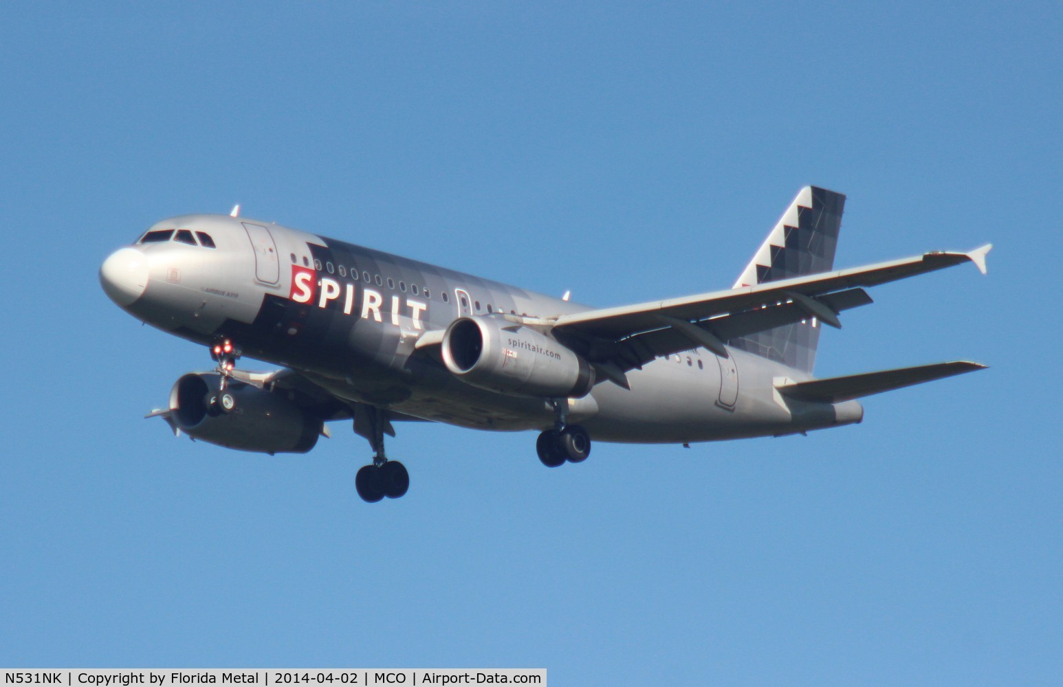 N531NK, 2007 Airbus A319-132 C/N 3026, Spirit A319