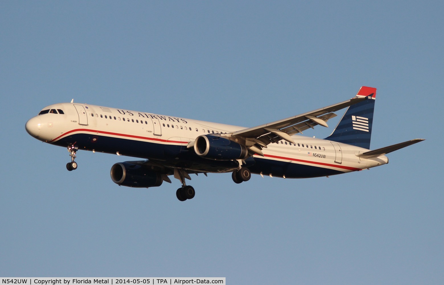 N542UW, 2009 Airbus A321-231 C/N 4134, USAirways