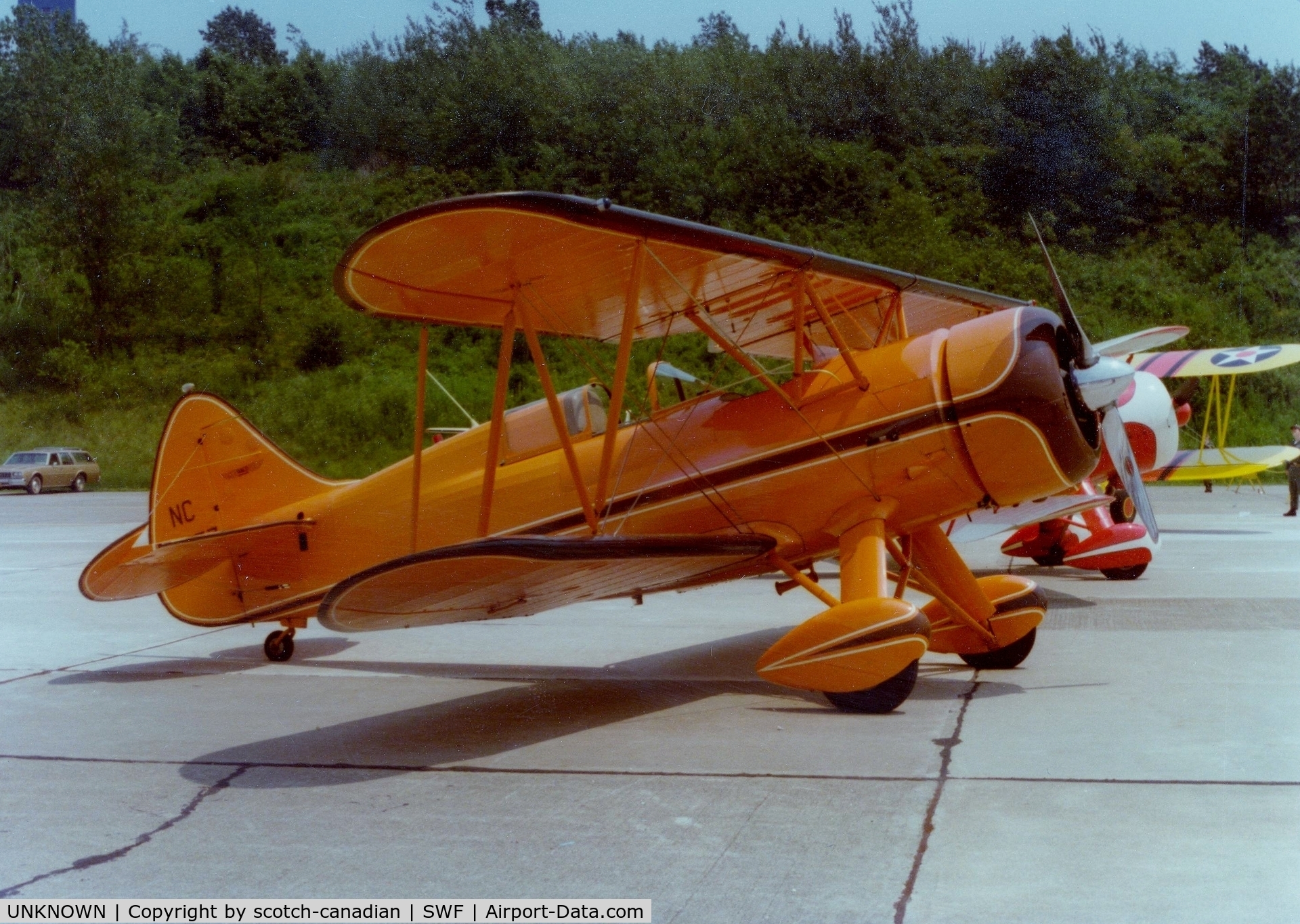UNKNOWN, Miscellaneous Various C/N unknown, WACO Biplane at Stewart International Airport, Newburgh, NY - circa 1970's