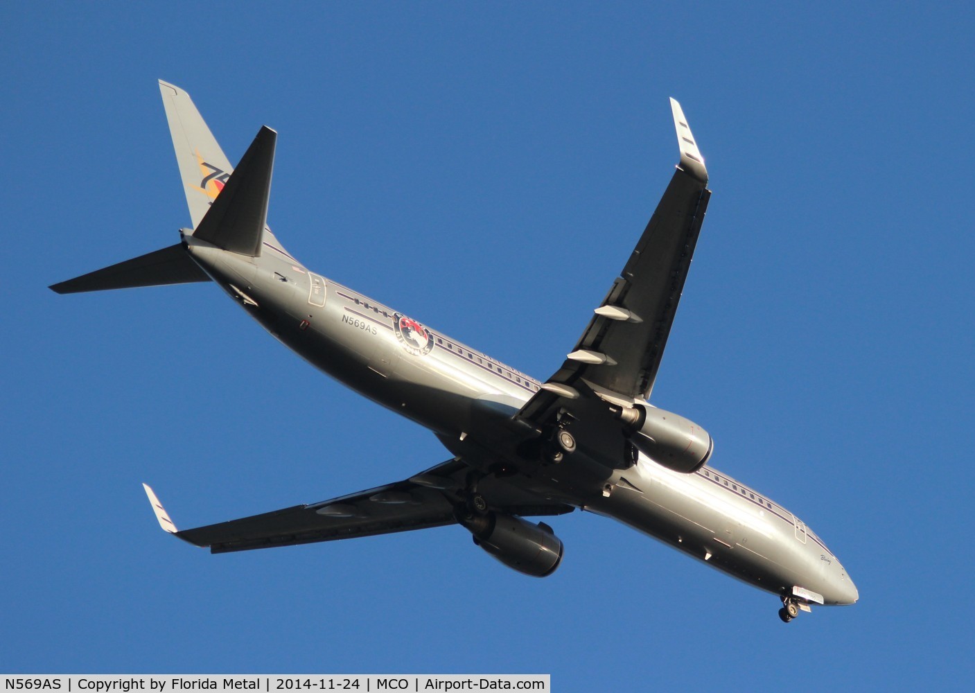 N569AS, 2007 Boeing 737-890 C/N 35184, Alaska retro