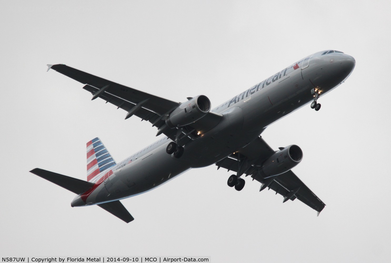 N587UW, 2014 Airbus A321-231 C/N 6236, American