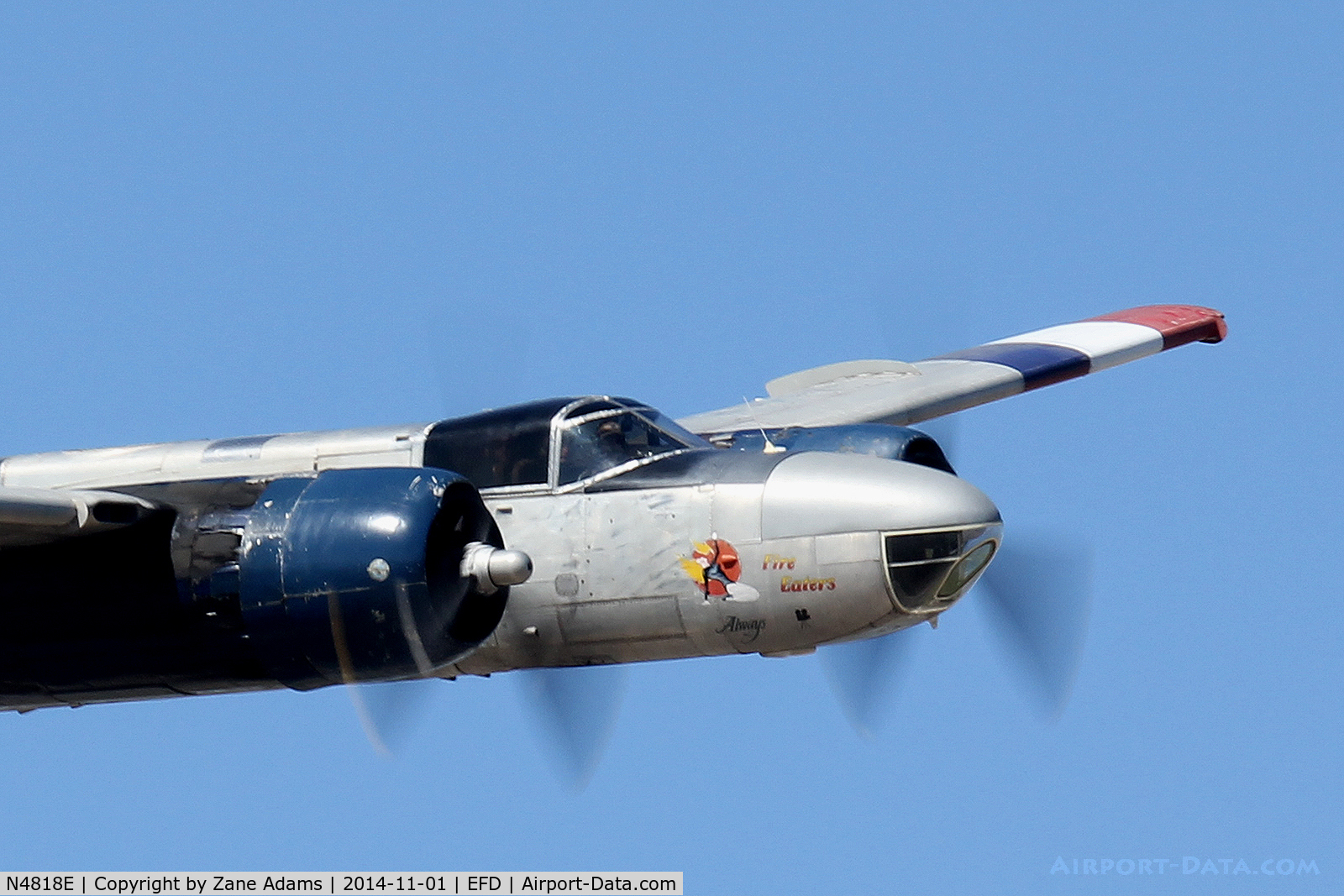 N4818E, 1944 Douglas TB-26C Invader C/N 28650, At the 2014 Wings Over Houston Airshow