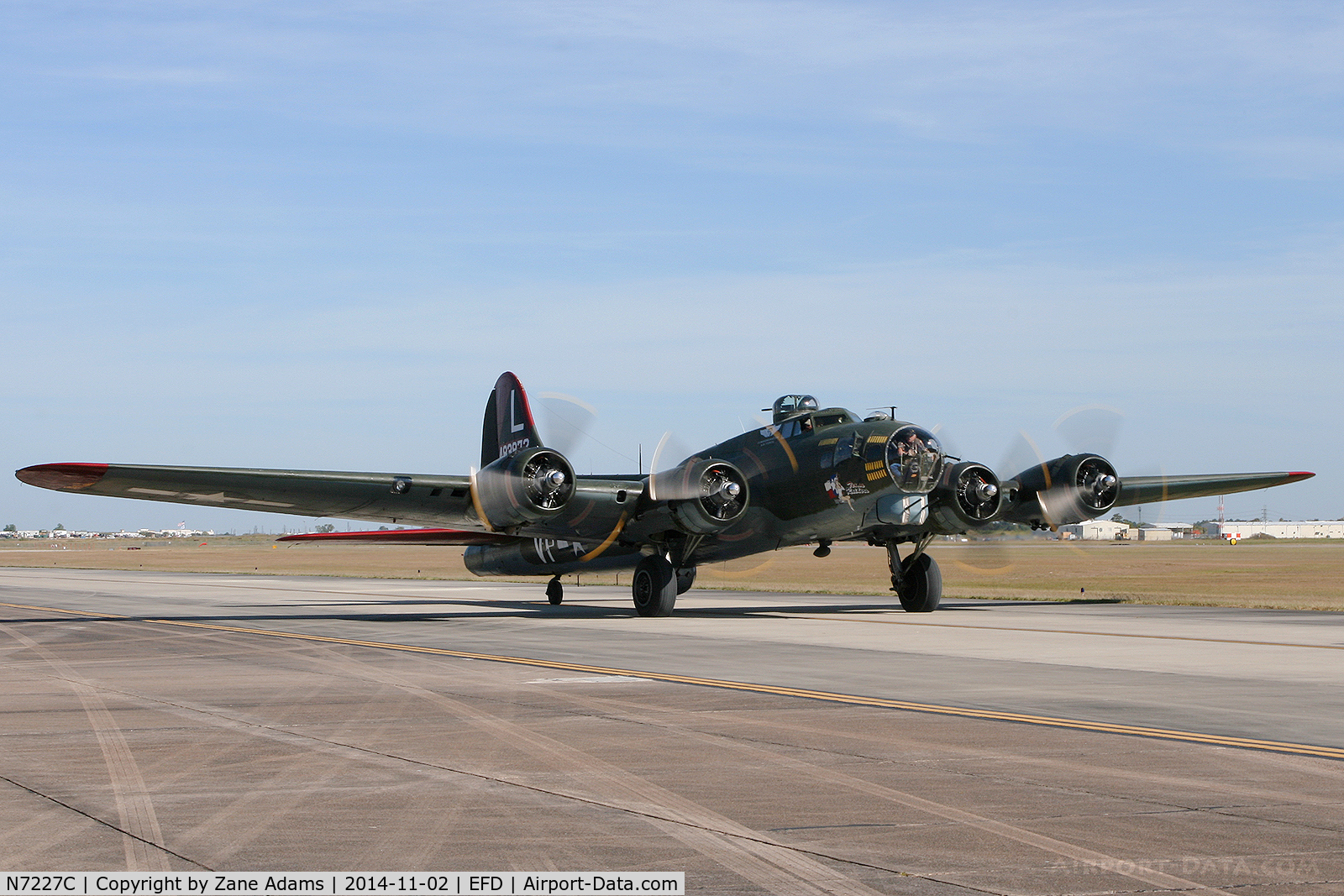 N7227C, 1944 Boeing B-17G Fortress C/N 32513, At the 2014 Wings Over Houston Airshow