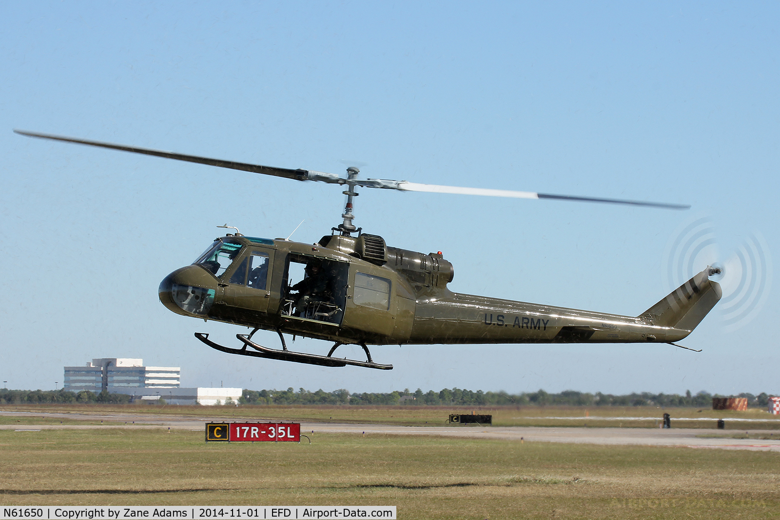 N61650, 1997 Bell HH-1K Iroquois C/N 6308, At the 2014 Wings Over Houston Airshow