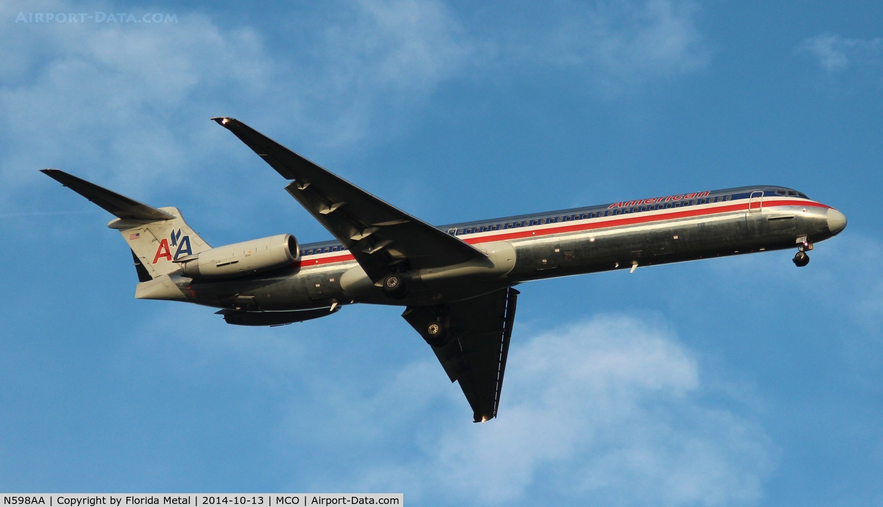 N598AA, 1992 McDonnell Douglas MD-83 (DC-9-83) C/N 53288, American