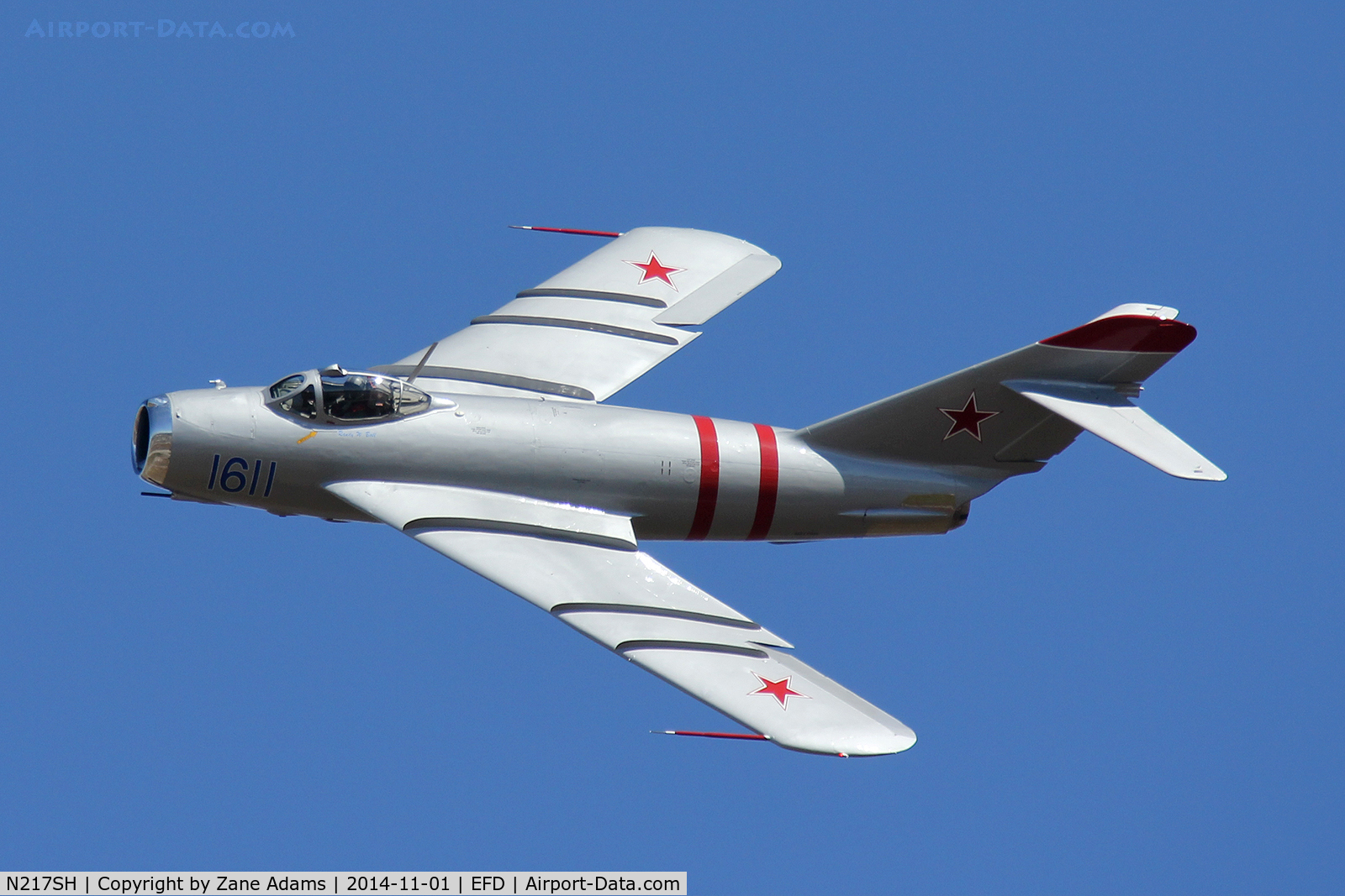 N217SH, 1959 PZL-Mielec Lim-5 (MiG-17F) C/N 1C1611, At the 2014 Wings Over Houston Airshow