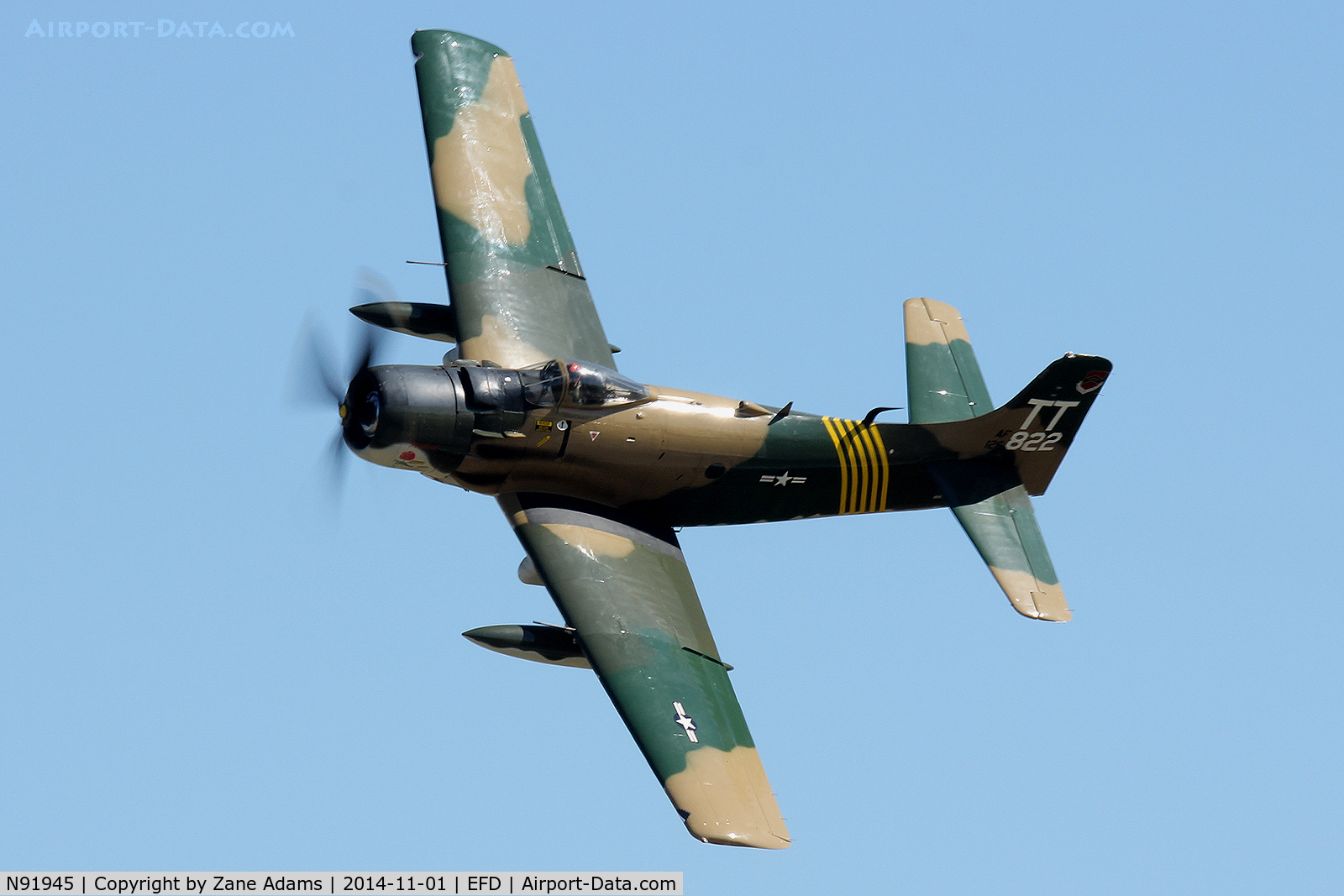 N91945, 1952 Douglas AD4-DW C/N 126882-SF85, At the 2014 Wings Over Houston Airshow