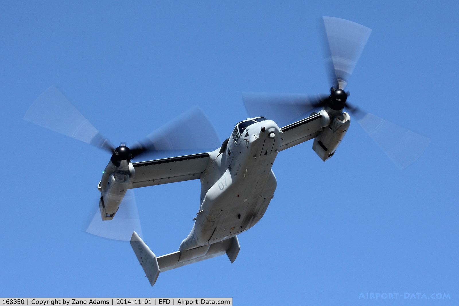 168350, 2014 Bell-Boeing MV-22B Osprey C/N D0253, At the 2014 Wings Over Houston Airshow
