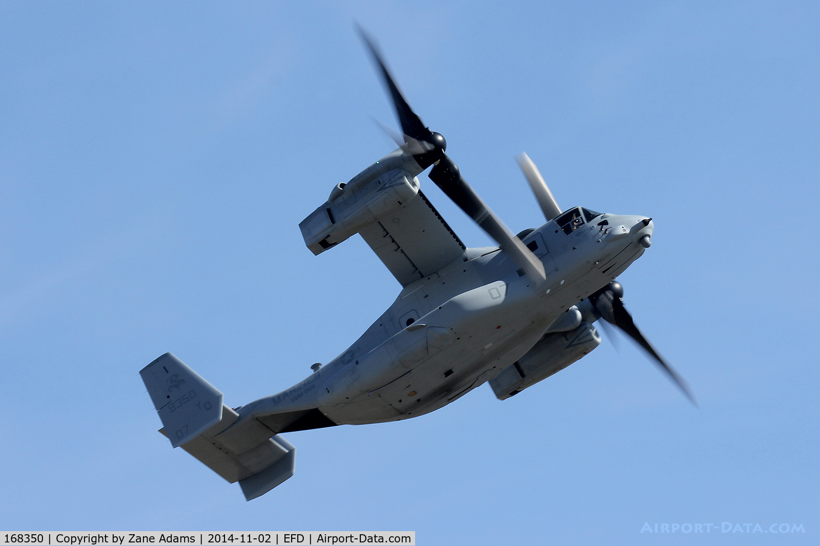 168350, 2014 Bell-Boeing MV-22B Osprey C/N D0253, At the 2014 Wings Over Houston Airshow
