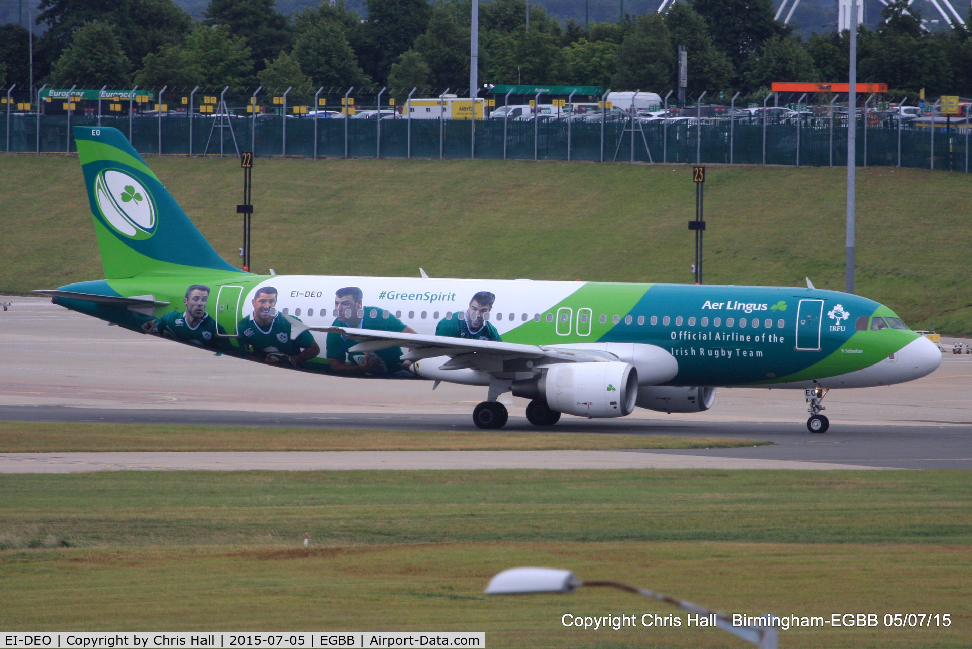 EI-DEO, 2005 Airbus A320-214 C/N 2486, Aer Lingus Rugby scheme