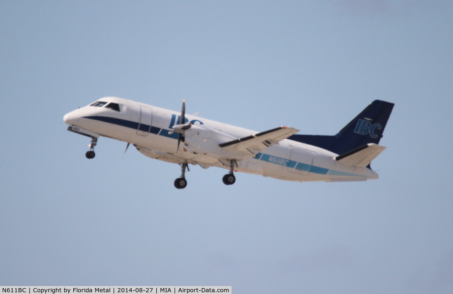 N611BC, 1986 Saab 340A C/N 340A-060, IBC Air