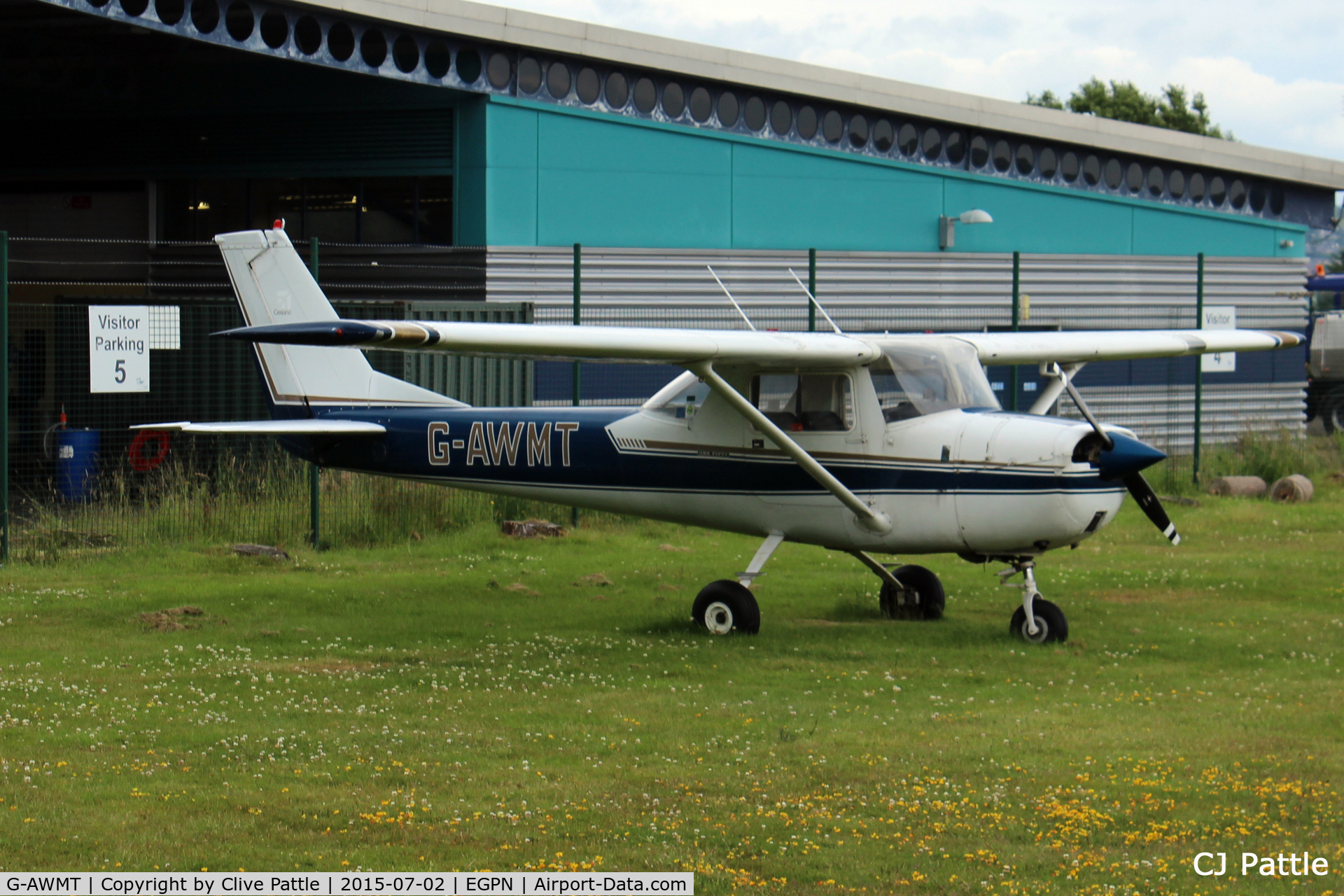G-AWMT, 1968 Reims F150H C/N 0360, Parked up in Visitor Bay No.5 at Dundee Riverside Airport EGPN