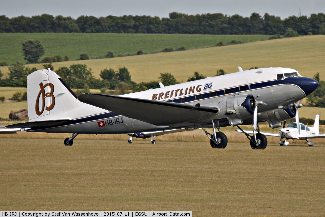 HB-IRJ, 1940 Douglas DC-3A-S4C4G C/N 2204, Flying Legends Duxford 2015.