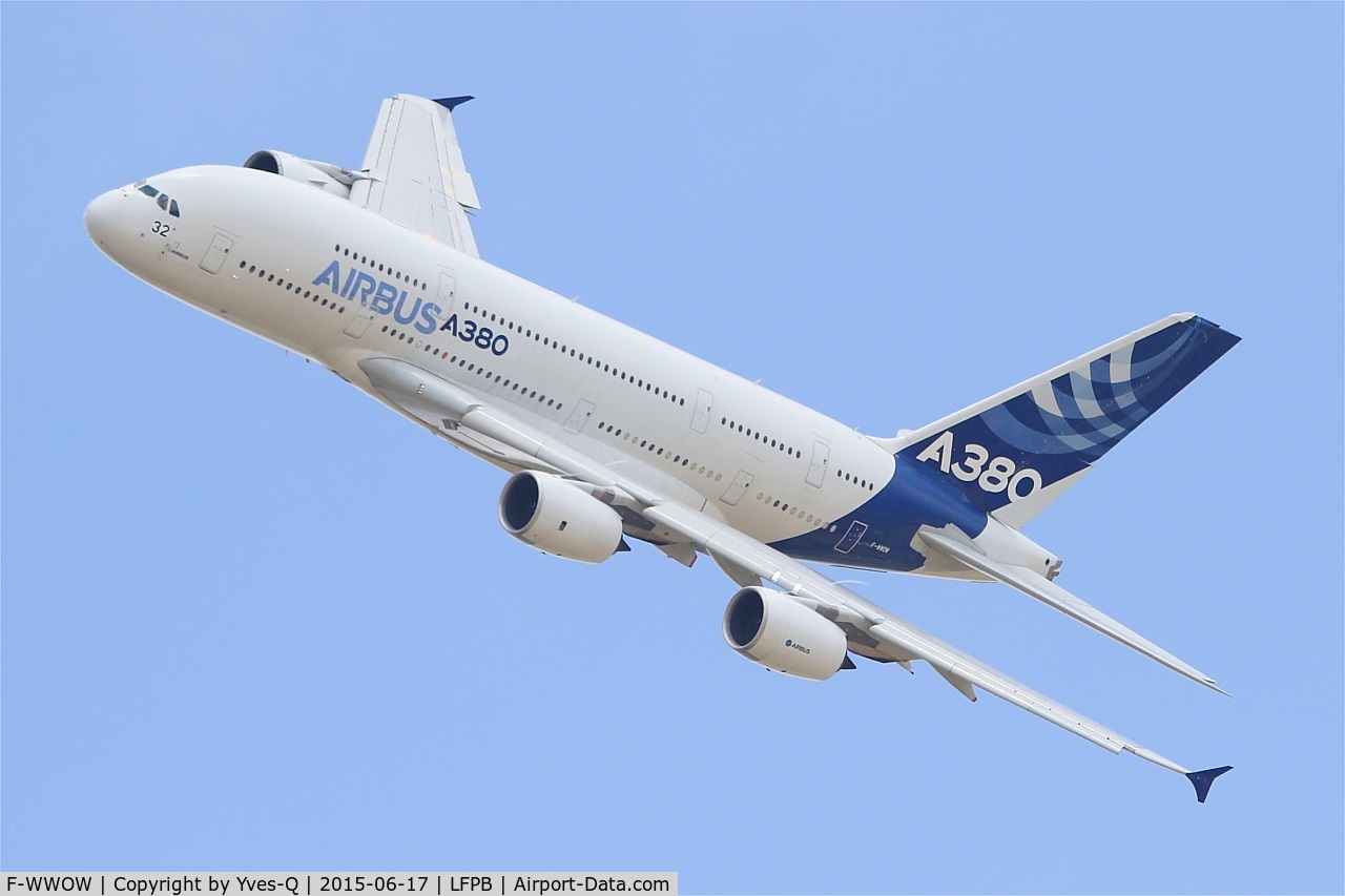 F-WWOW, 2005 Airbus A380-841 C/N 001, Airbus A380-841, On display, Paris-Le Bourget (LFPB-LBG) Air show 2015