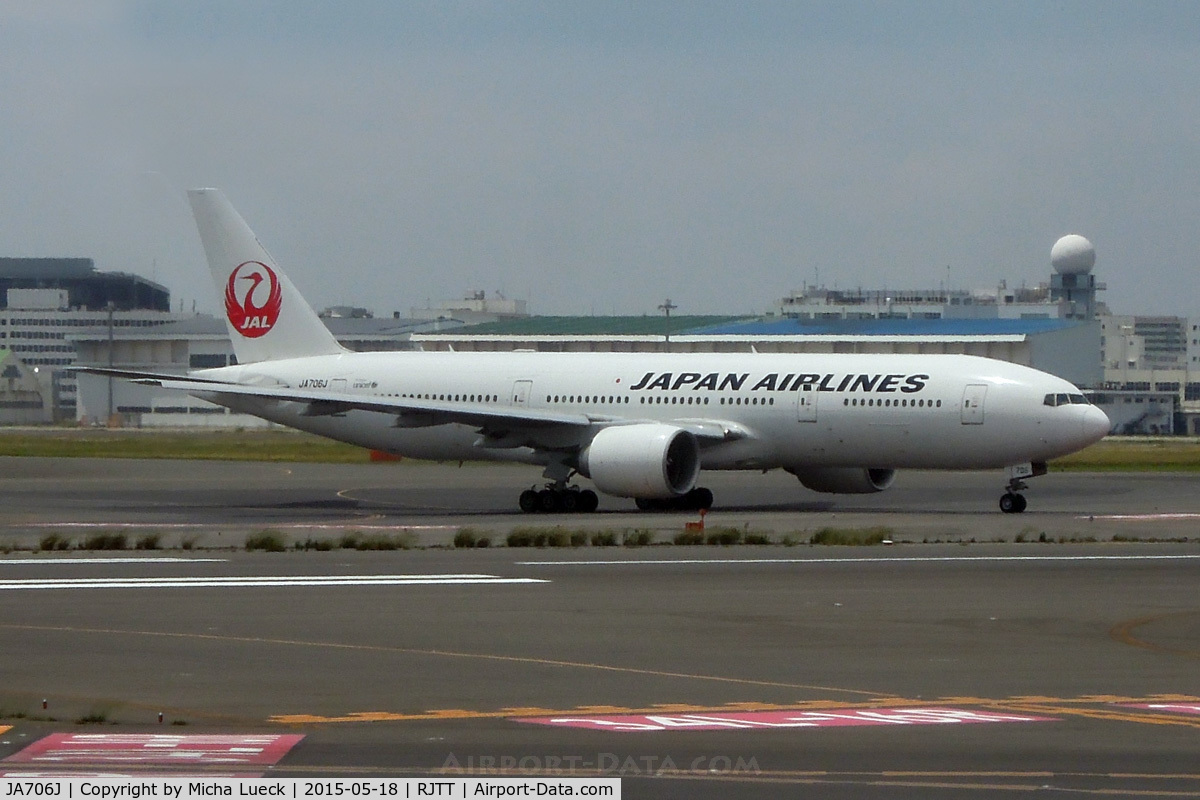 JA706J, 2003 Boeing 777-246/ER C/N 33394, At Haneda