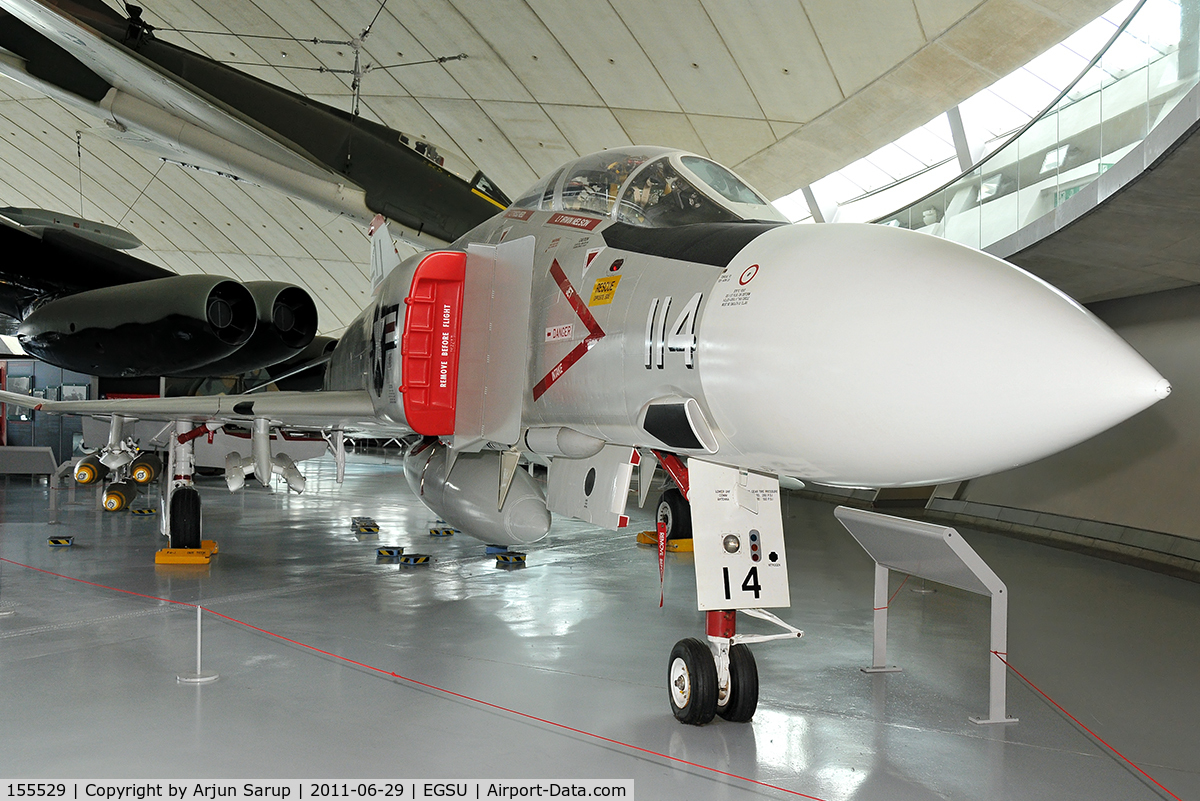 155529, McDonnell F-4J Phantom II C/N 2746, On display at IWM Duxford in the colours of VF-74 operating from USS America during the Vietnam War.