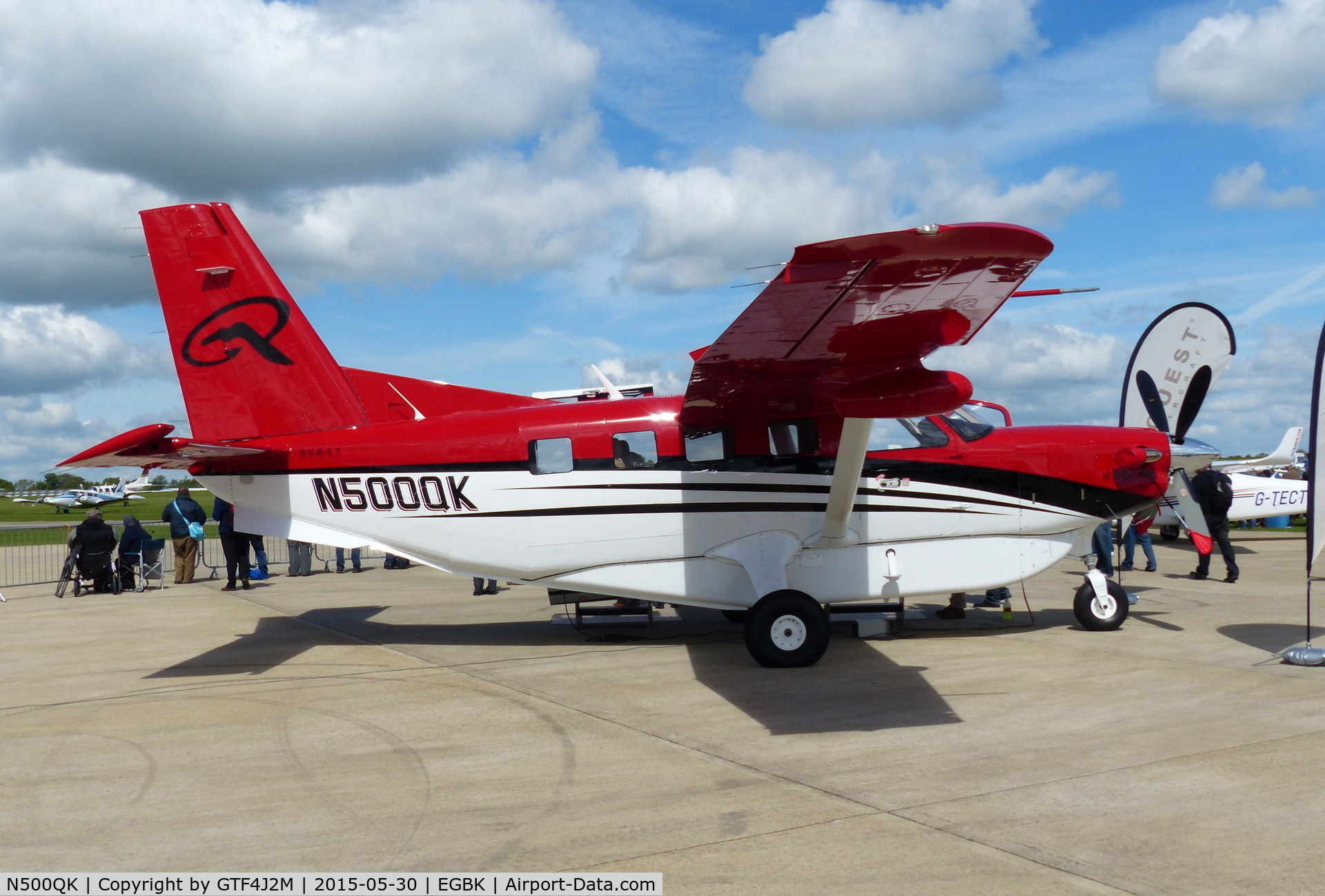 N500QK, 2015 Quest Kodiak 100 C/N 100-0138, N500QK at Aero Expo Sywell 30.5.15