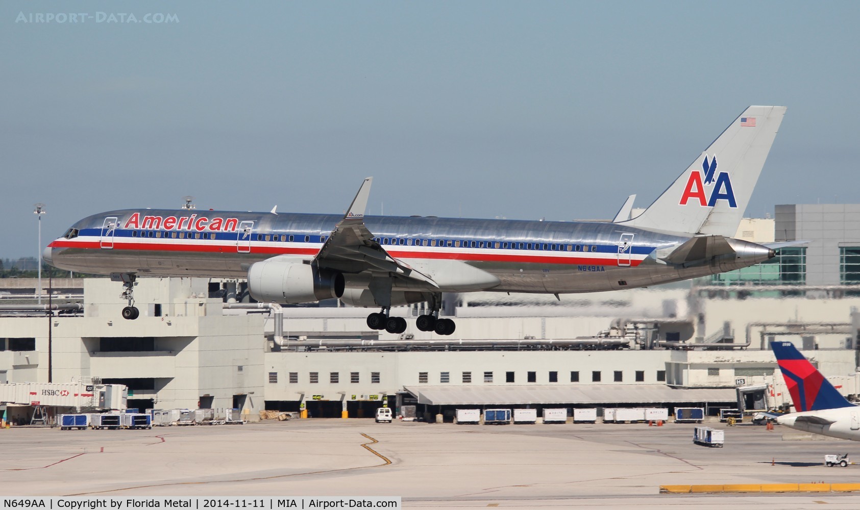 N649AA, 1991 Boeing 757-223 C/N 24607, American