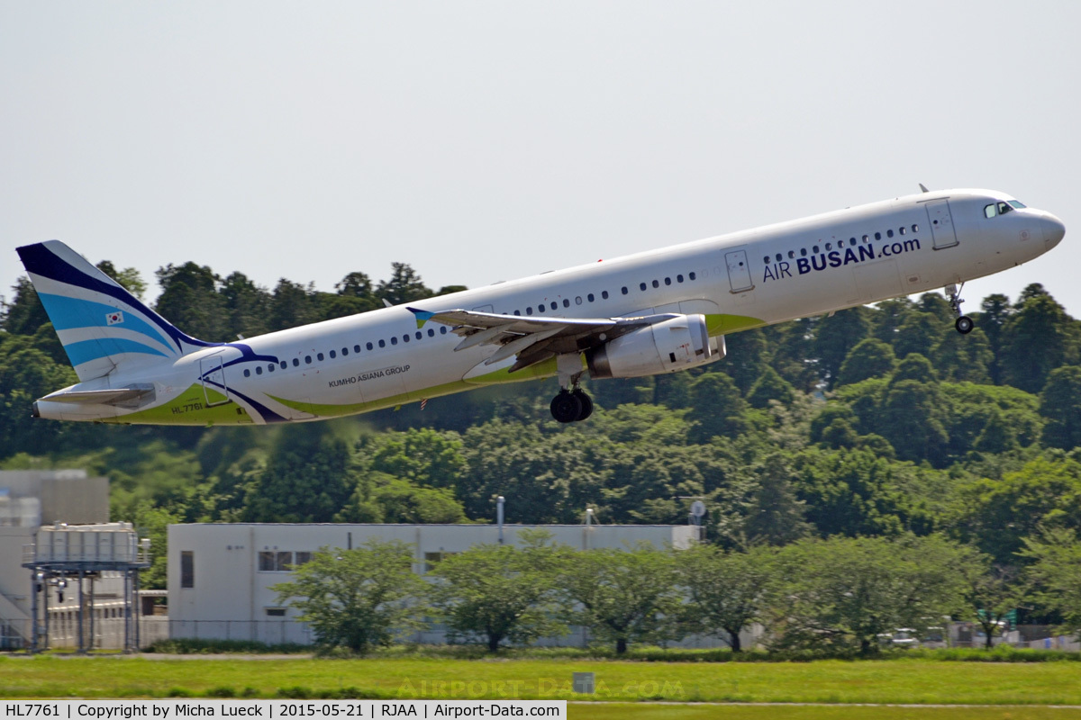 HL7761, 2000 Airbus A321-131 C/N 1227, At Narita