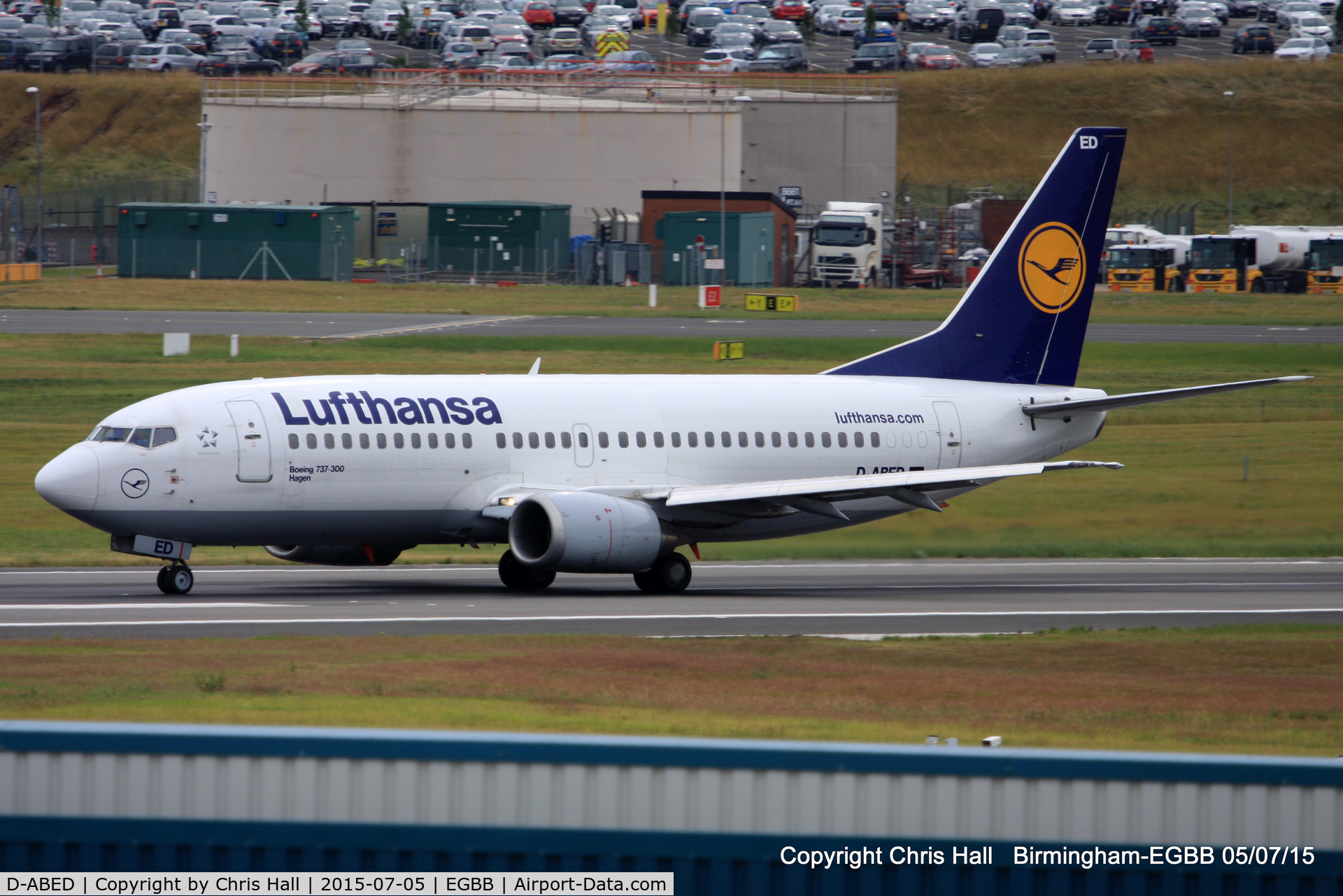 D-ABED, 1991 Boeing 737-330 C/N 25215, Lufthansa