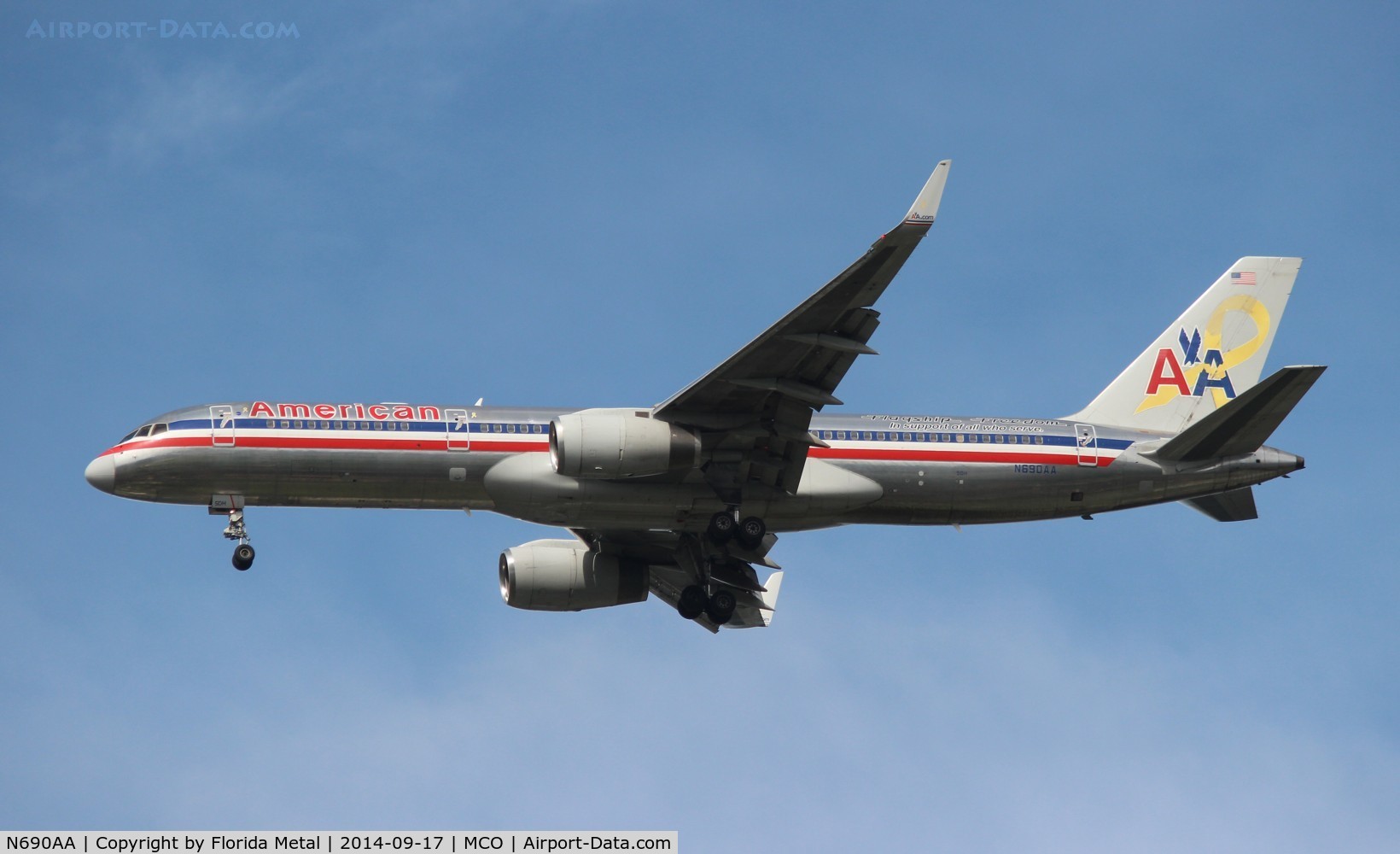 N690AA, 1993 Boeing 757-223 C/N 25696, American