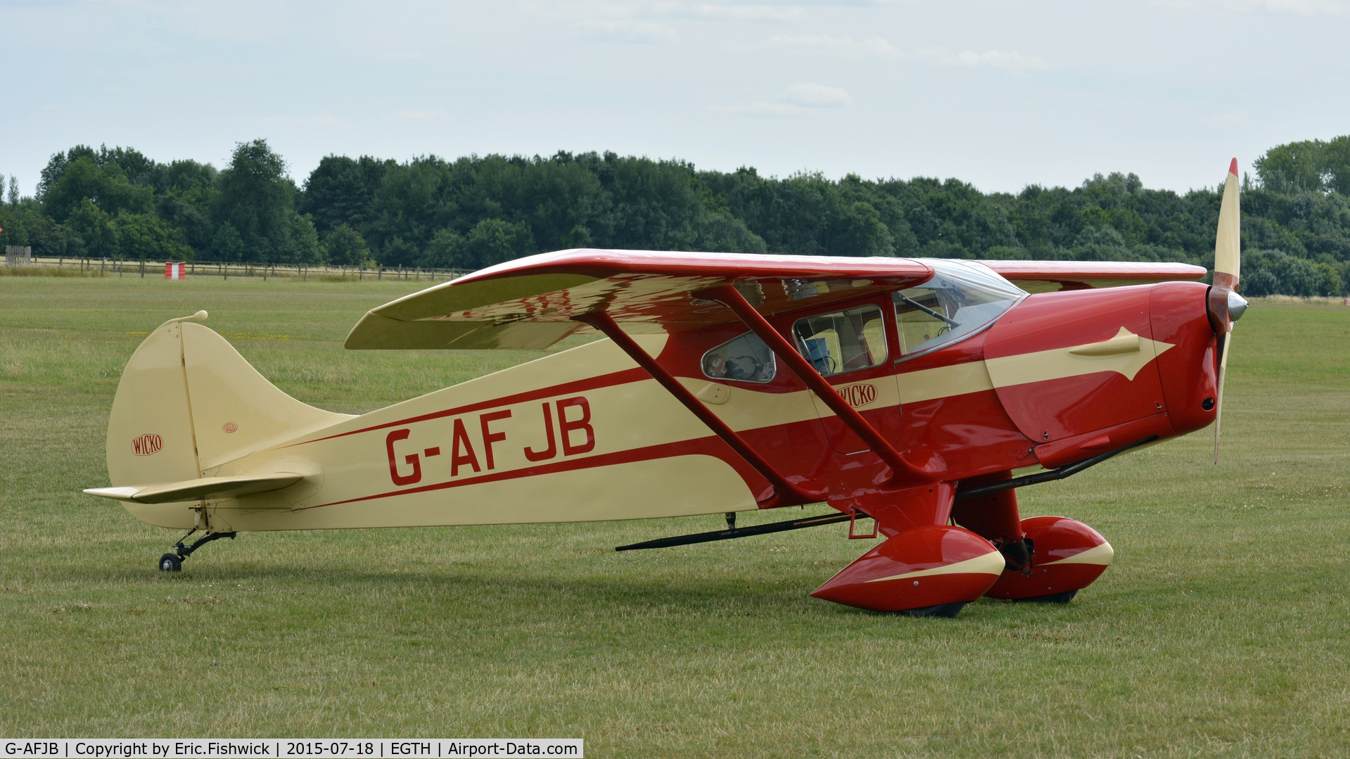 G-AFJB, 1938 Foster Wikner Wicko GM1 C/N 5, 2. G-AFJB at Shuttleworth Best of British Airshow, July 2015.