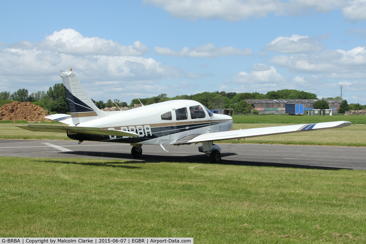 G-BRBA, 1979 Piper PA-28-161 Cherokee Warrior II C/N 28-7916109, Piper PA-28-161 at The Real Aeroplane Club's Radial Engine Aircraft Fly-In, Breighton Airfield, June 7th 2015.
