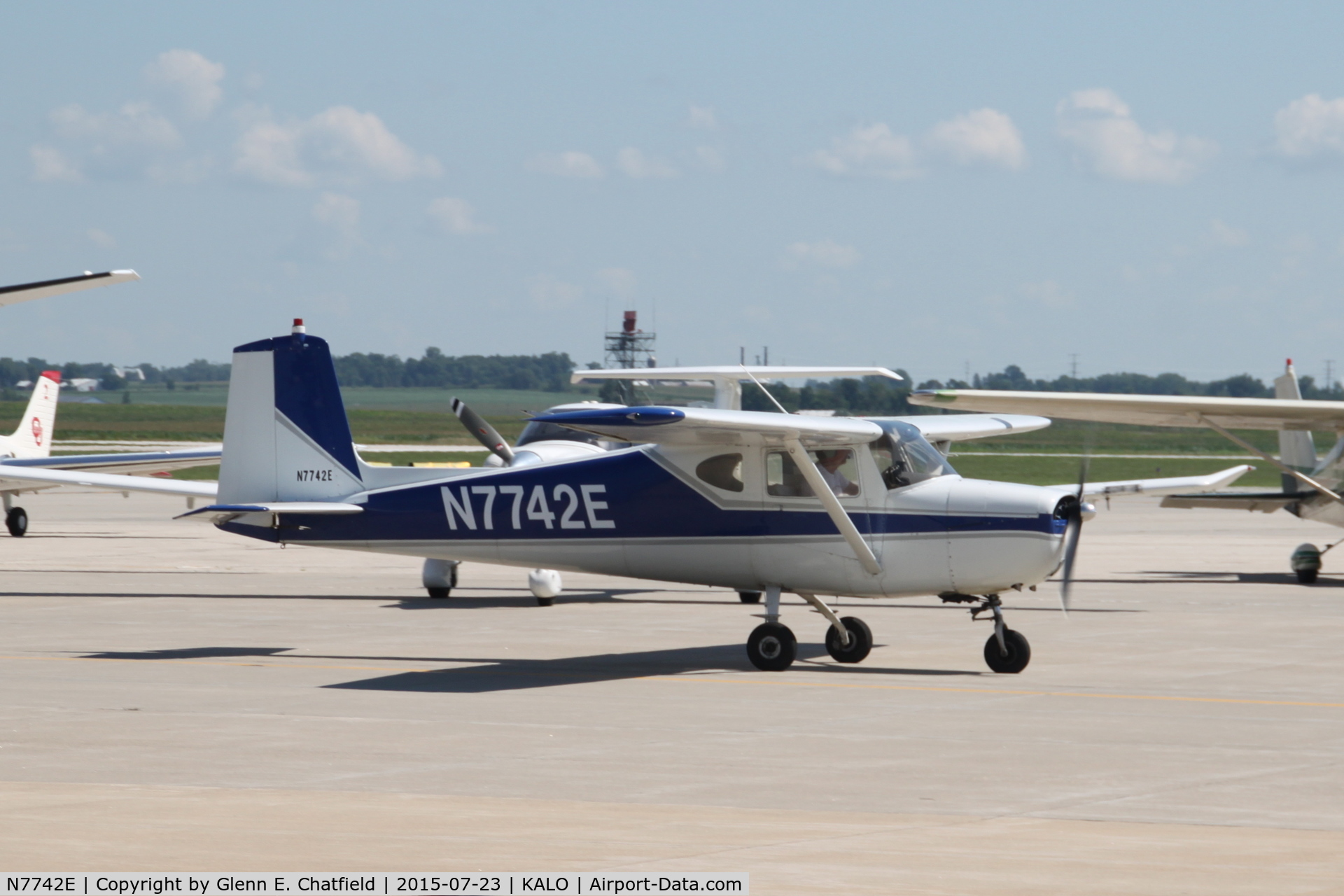 N7742E, 1959 Cessna 150 C/N 17542, Found on the ramp