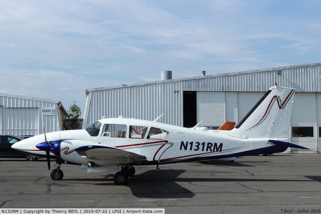 N131RM, Piper PA-23-250 Aztec F C/N 27-7654053, Seen front of Aéro Restauration Service