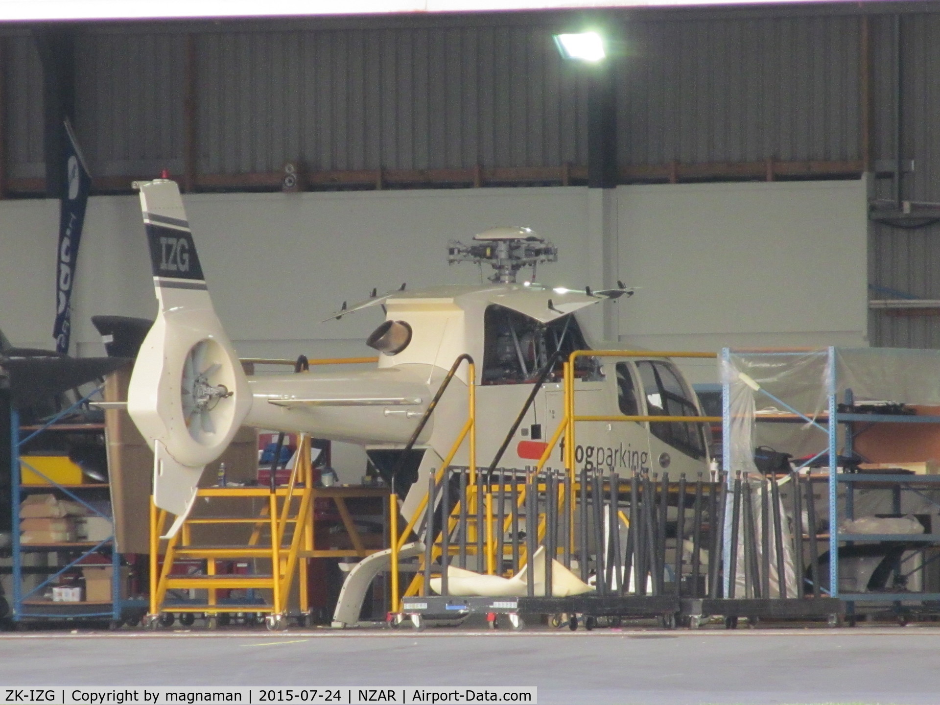 ZK-IZG, Eurocopter EC-120B Colibri C/N 1037, Undergoing a check at Airbus Helicopters