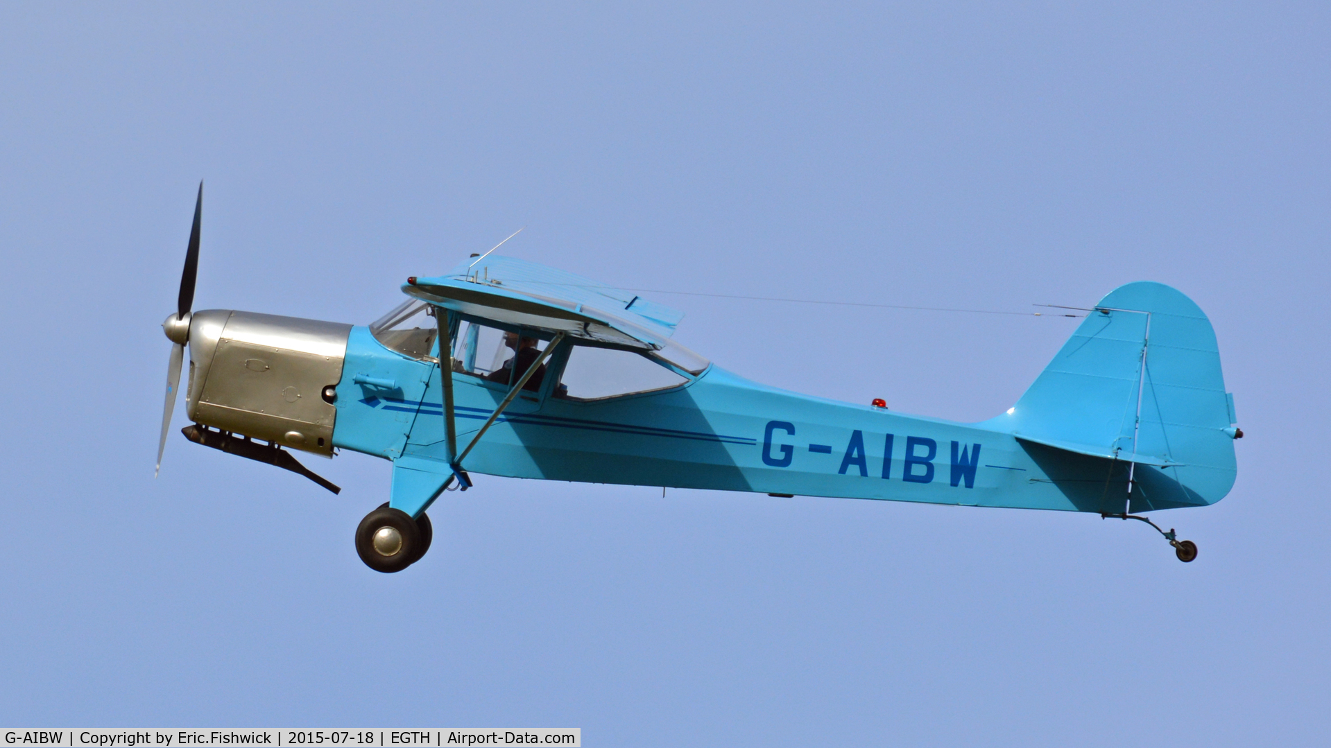 G-AIBW, 1946 Auster J-1N Alpha C/N 2158, 41. G-AIBW in display mode at Shuttleworth Best of British Airshow, July 2015