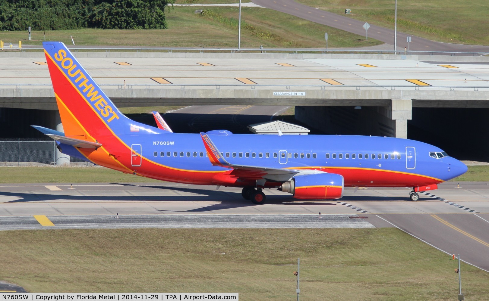 N760SW, 2000 Boeing 737-7H4 C/N 27874, Southwest