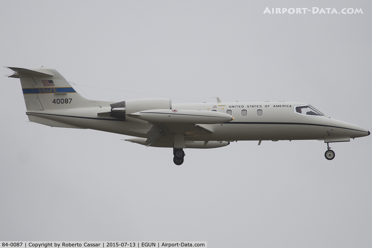 84-0087, 1984 Gates Learjet C-21A C/N 35A-533, Mildenhall