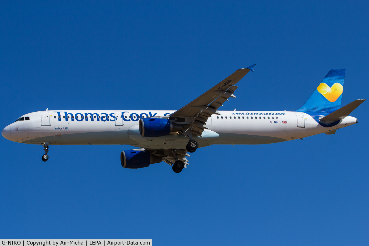 G-NIKO, 2000 Airbus A321-211 C/N 1250, Thomas Cook Airlines