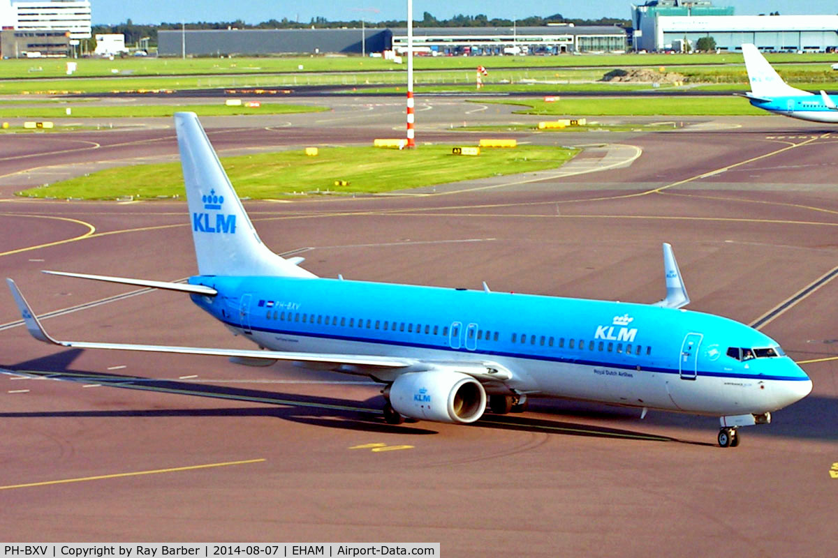PH-BXV, 2007 Boeing 737-8K2 C/N 30370, Boeing 737-8K2 [30370] (KLM Royal Dutch Airlines) Amsterdam-Schiphol~PH 07/08/2014