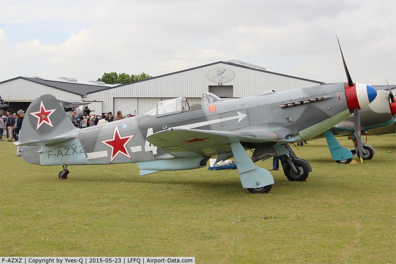 F-AZXZ, 1944 Yakovlev Yak-3UA Replica C/N Y337, Yakovlev YAK-3UA Replica, Static display, La Ferté-Alais Airfield (LFFQ) Air show 2015
