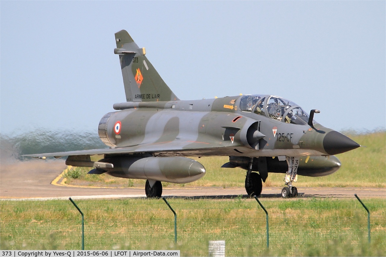 373, Dassault Mirage 2000N C/N 388, Dassault Mirage 2000N (125-CF), Taxiing to holding point rwy 02, Tours Air Base 705 (LFOT-TUF) Air show 2015