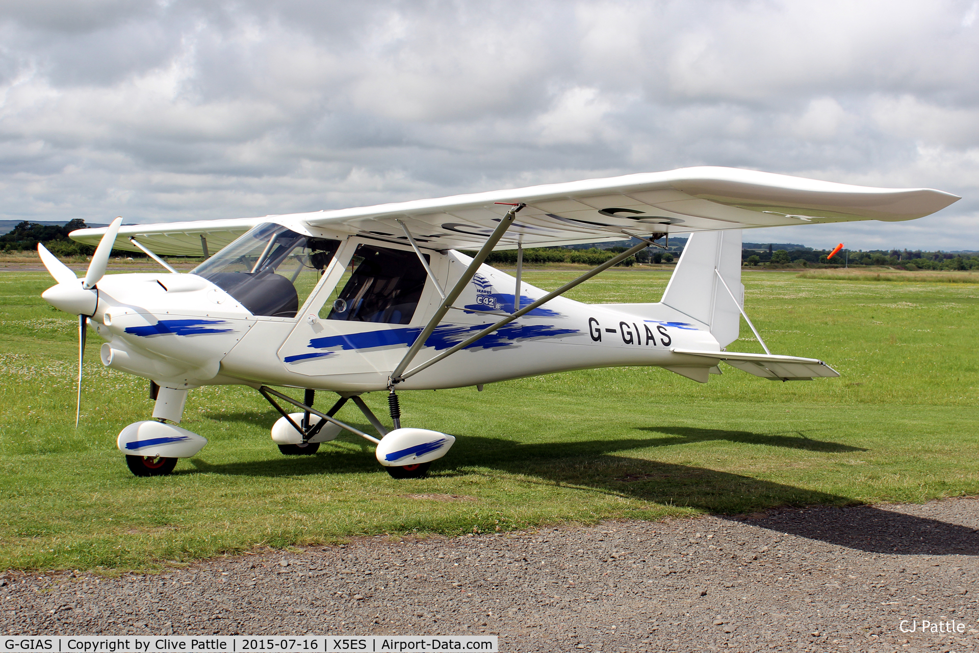 G-GIAS, 2014 Comco Ikarus C42 FB80 Bravo C/N 1410-7350, With based Purple Aviation at Eshott Airfield, Northumberland, UK.